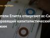 Жители Египта отвергают ас-Сиси и правящий капиталистический режим