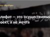 Халифат — это осуществимый проект, а не мечта